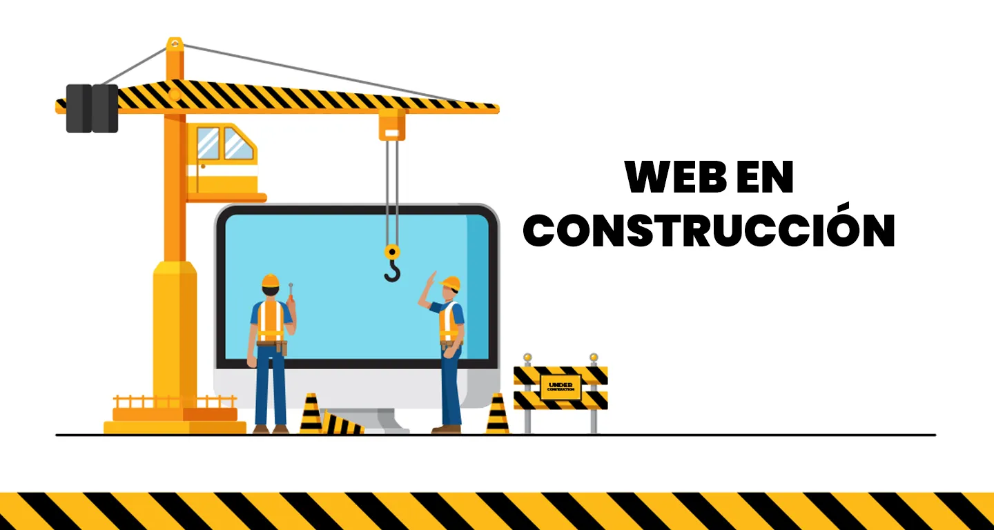 En construcción banner